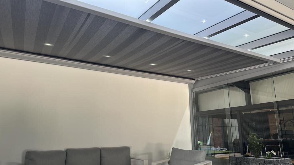 Moderne Terrassenüberdachung